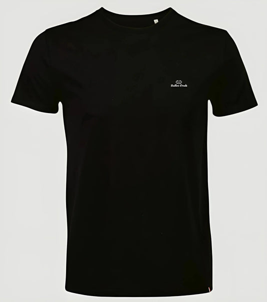 T-shirt rugby Ballon Ovale noir homme, vue face logo coeur