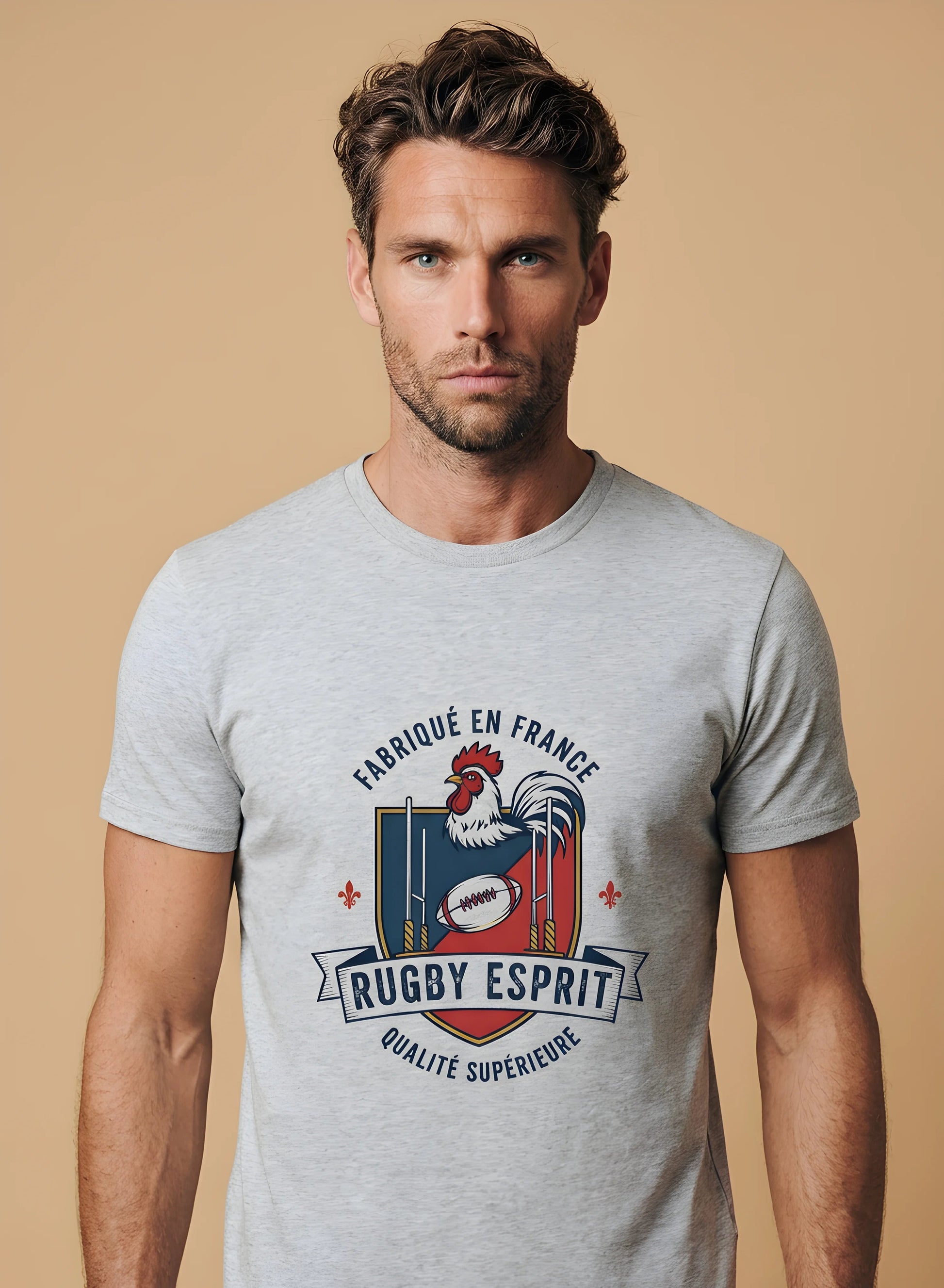 T-Shirt Ballon Ovale Rugby Esprit Vintage ballon ovale
