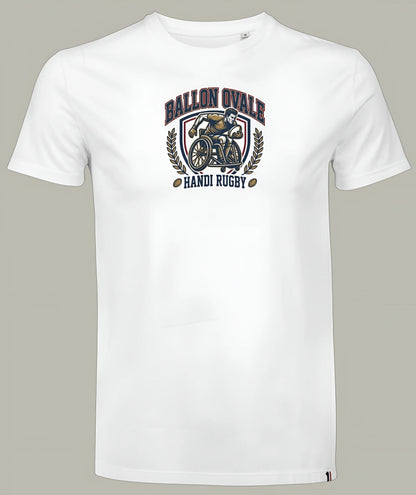 T-Shirt Handi Rugby Blason Vintage ballon ovale