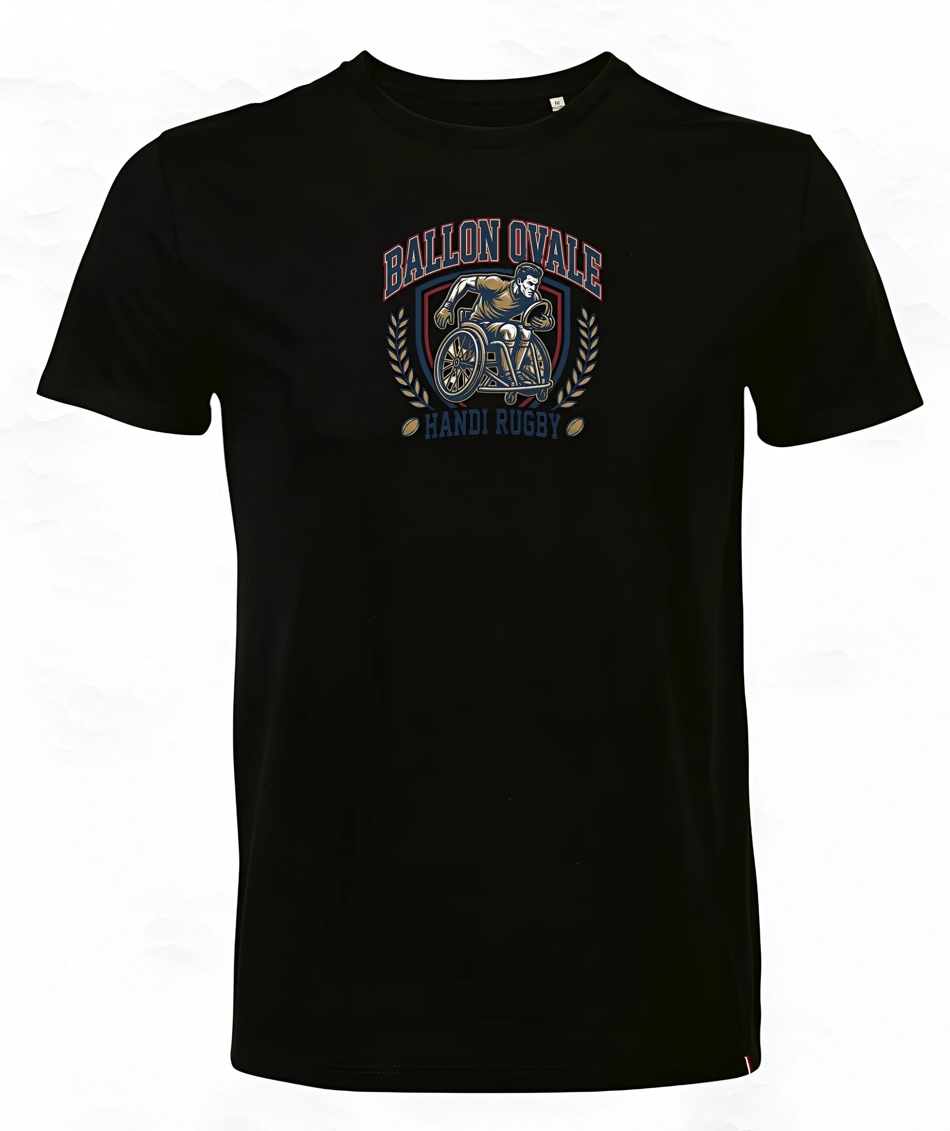 T-Shirt Handi Rugby Blason Vintage ballon ovale