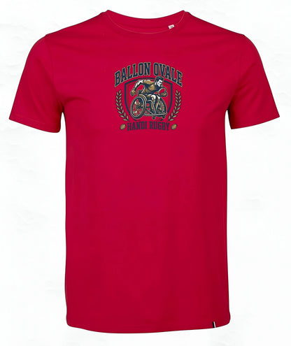 T-Shirt Handi Rugby Blason Vintage ballon ovale