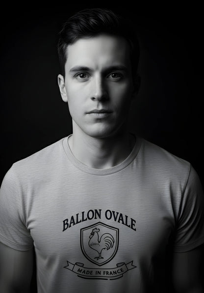 T-shirt Ballon Ovale — Écusson Made in France ballon ovale