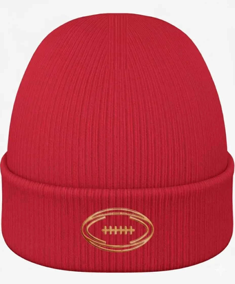 Bonnet Ballon Ovale rouge porté