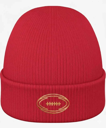 Bonnet Ballon Ovale rouge porté