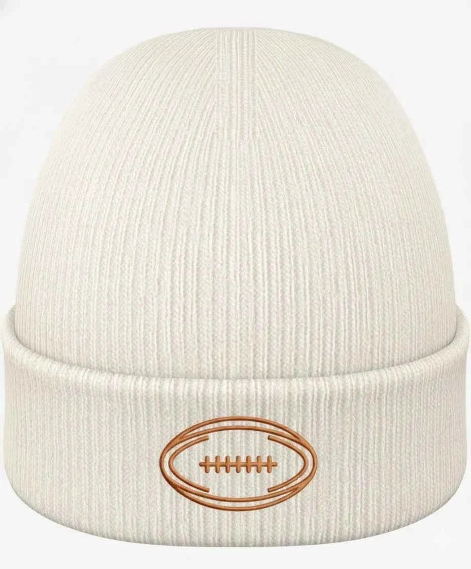 Bonnet Ballon Ovale beige porté