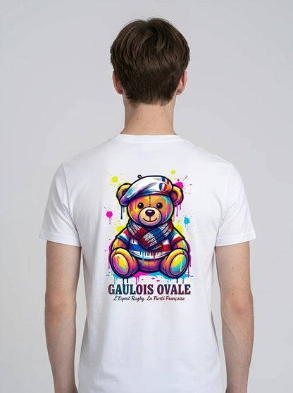 T-shirt Gaulois Ovale — L'Ours Sage (en Apparence) ballon ovale