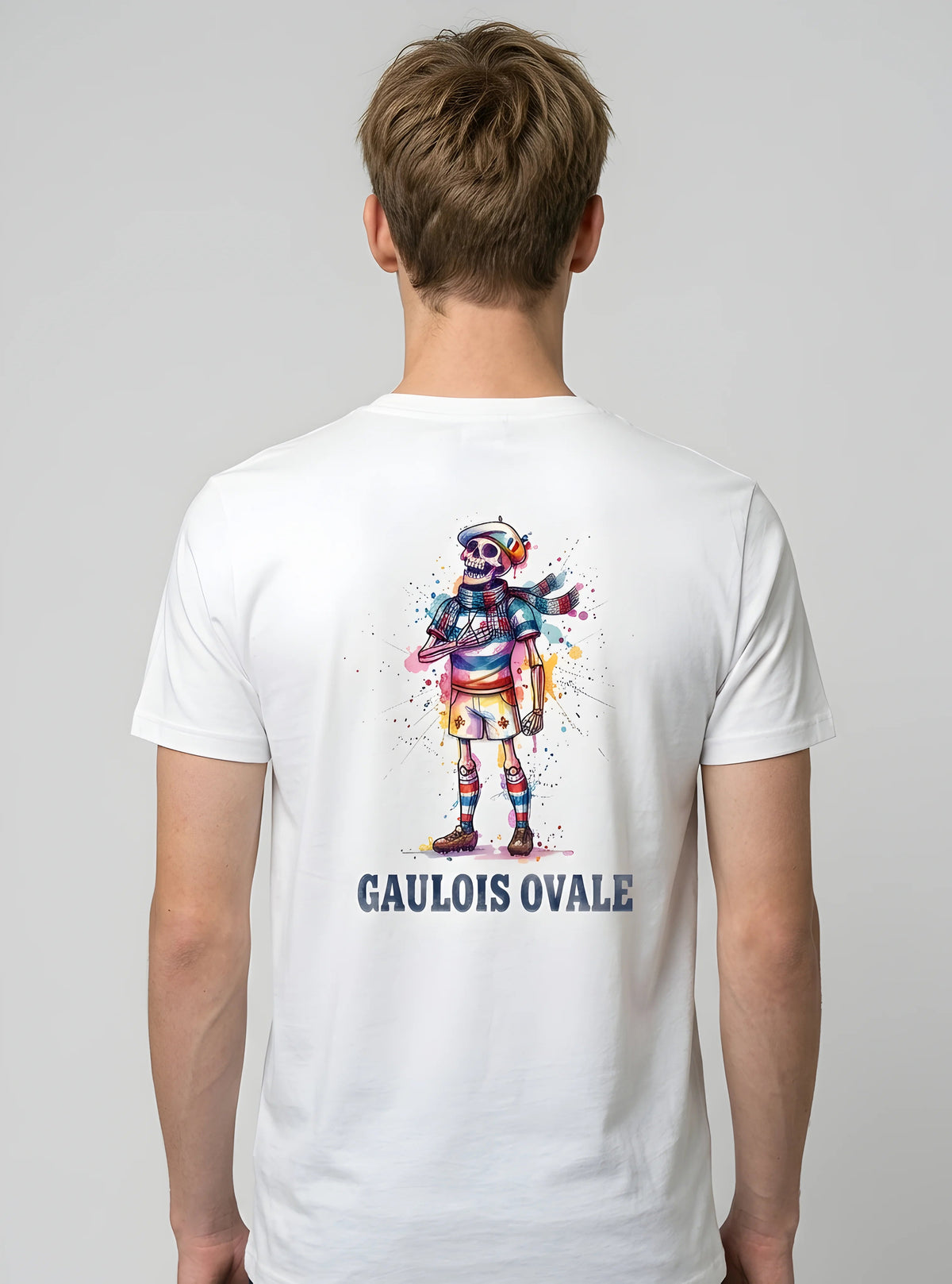 T-shirt Gaulois Ovale — Esprit du Rugby Français ballon ovale