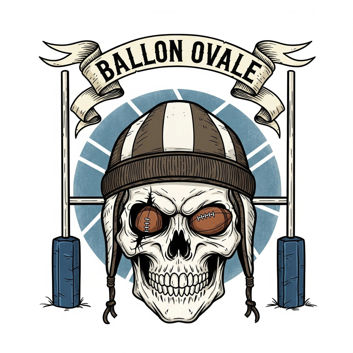 T-shirt Ballon Ovale — Édition Casque de Cuir ballon ovale