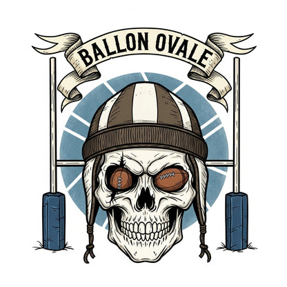 T-shirt Ballon Ovale — Édition Casque de Cuir ballon ovale