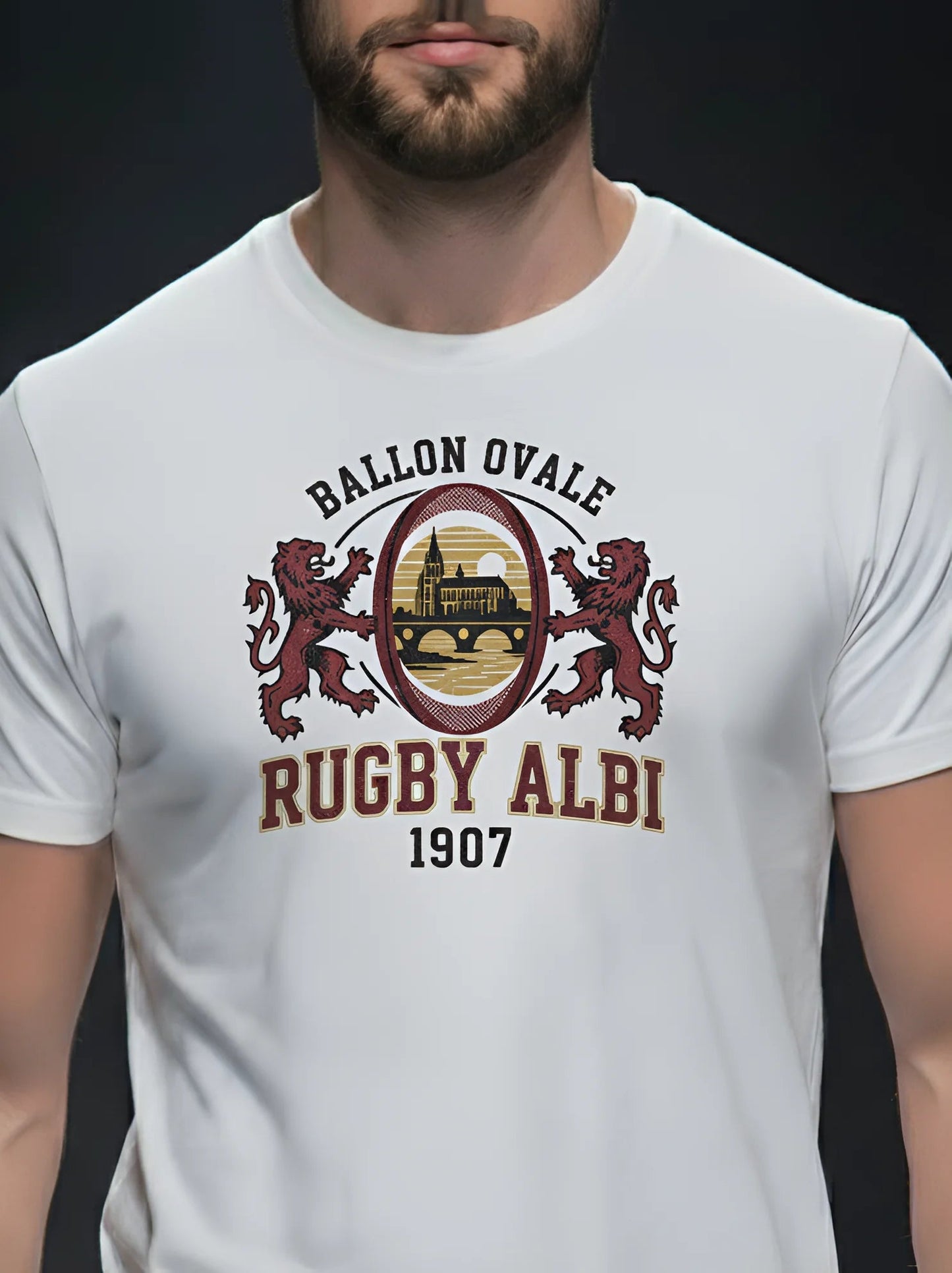 T-shirt Ballon Ovale Albi L'Héritage - ballon ovale