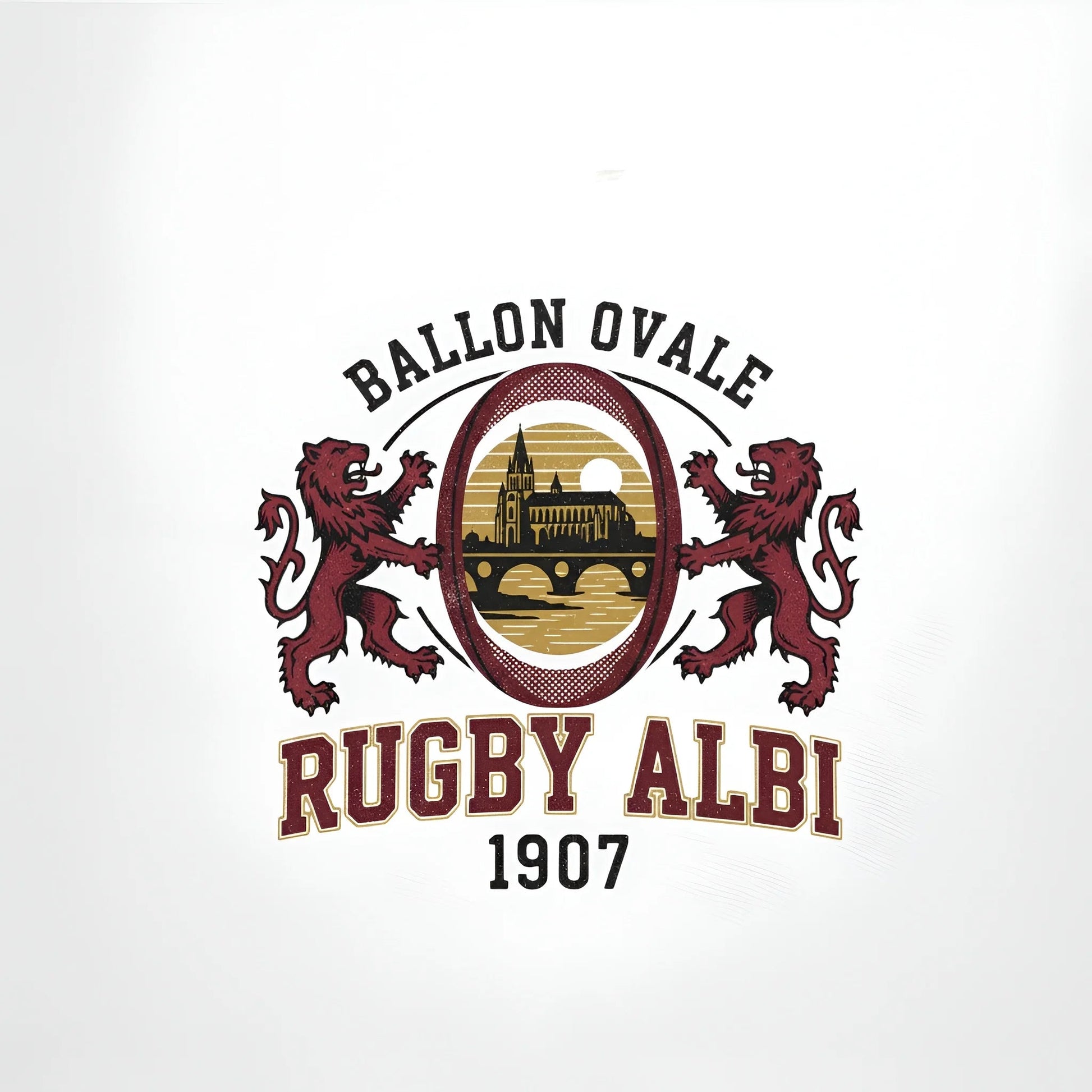 T-shirt Ballon Ovale Albi L'Héritage - ballon ovale