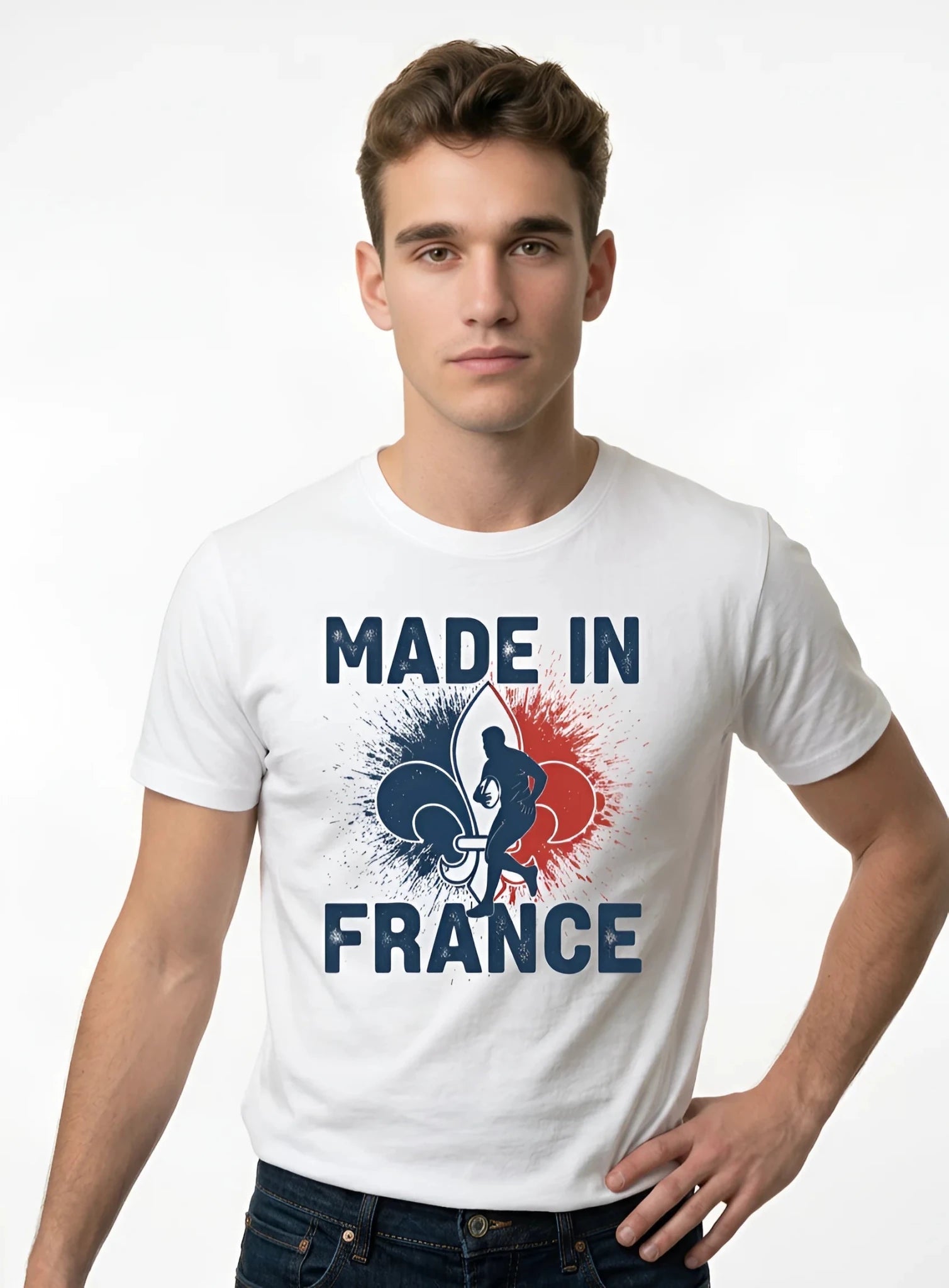 T-shirt Ballon Ovale Fleur de Lys - ballon ovale