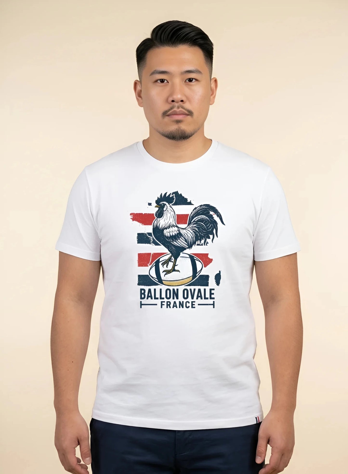 T-shirt Ballon Ovale France Vintage - ballon ovale