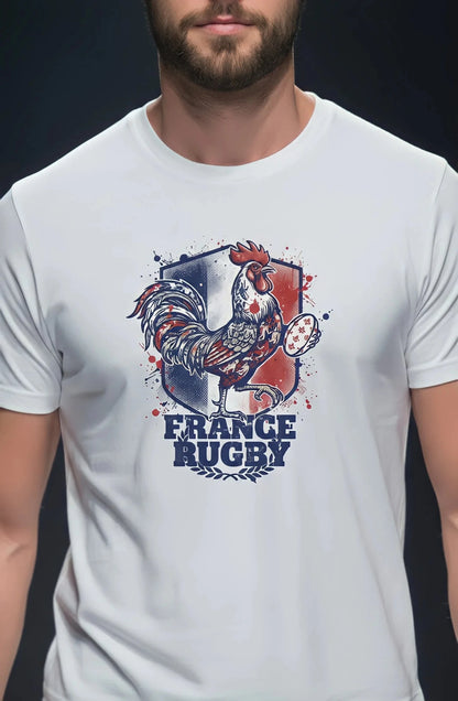 T-shirt Ballon Ovale L'Esprit du Coq Francais - ballon ovale