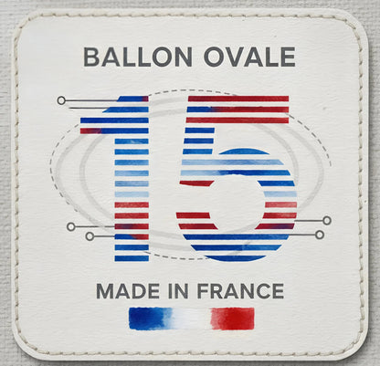 T-shirt rugby Ballon Ovale numéro 15, vue face