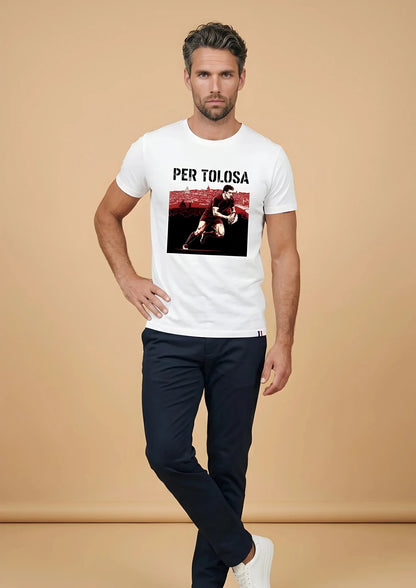 T-shirt rugby Ballon Ovale Per Tolosa, vue de dos