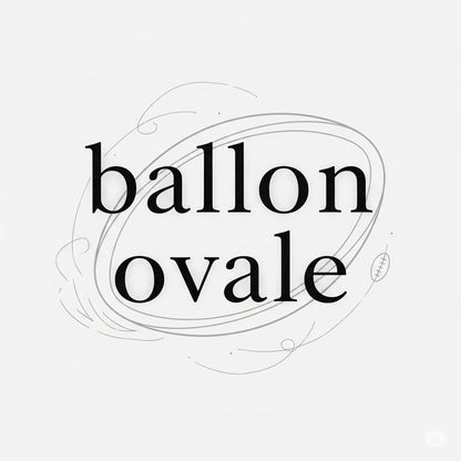 T-shirt Blanc Ballon Ovale L'Élégance Minimaliste du Rugby - ballon ovale