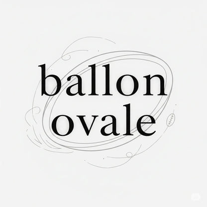 T-shirt Blanc Ballon Ovale Élégance Minimaliste, vue de dos