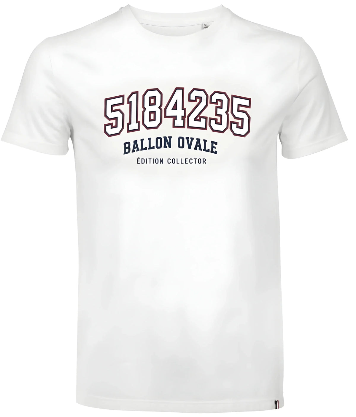 T-shirt Collector Le Matricule Ballon Ovale, détail mention Édition Collector