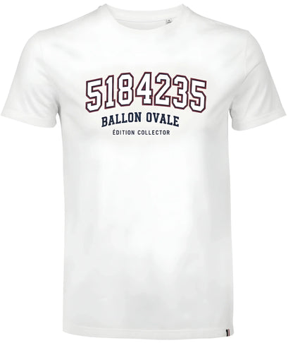 T-shirt Collector Le Matricule Ballon Ovale, détail mention Édition Collector