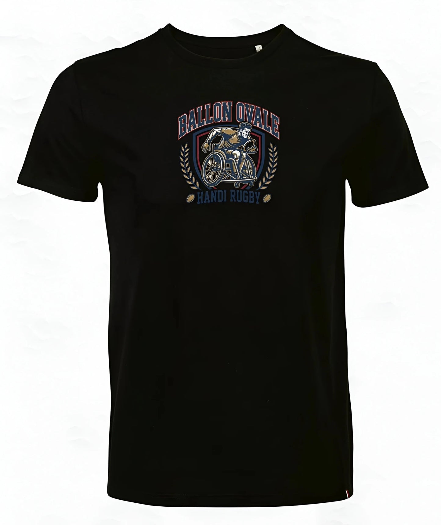 T-Shirt Handi Rugby Blason Vintage - ballon ovale