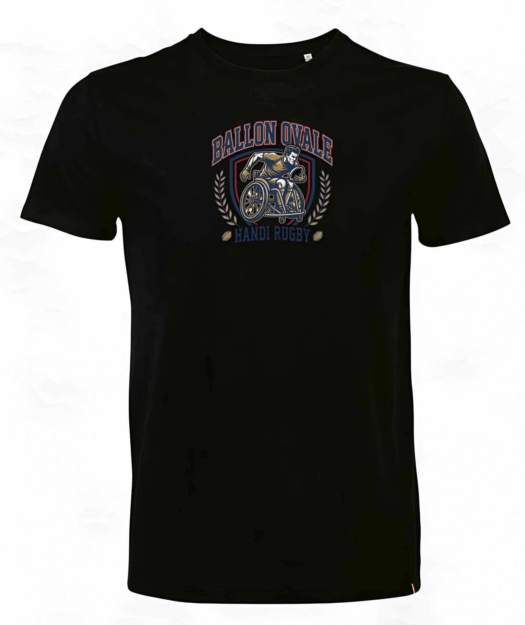 T-Shirt Handi Rugby Blason Vintage - ballon ovale