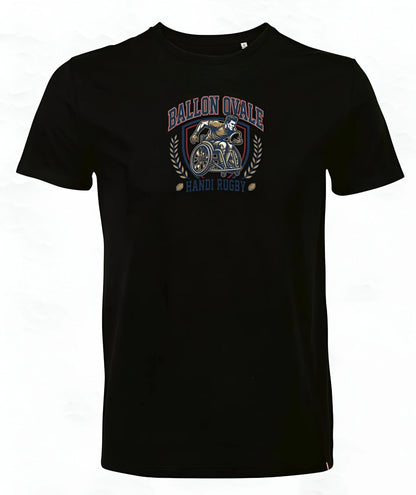 T-Shirt Handi Rugby Blason Vintage - ballon ovale
