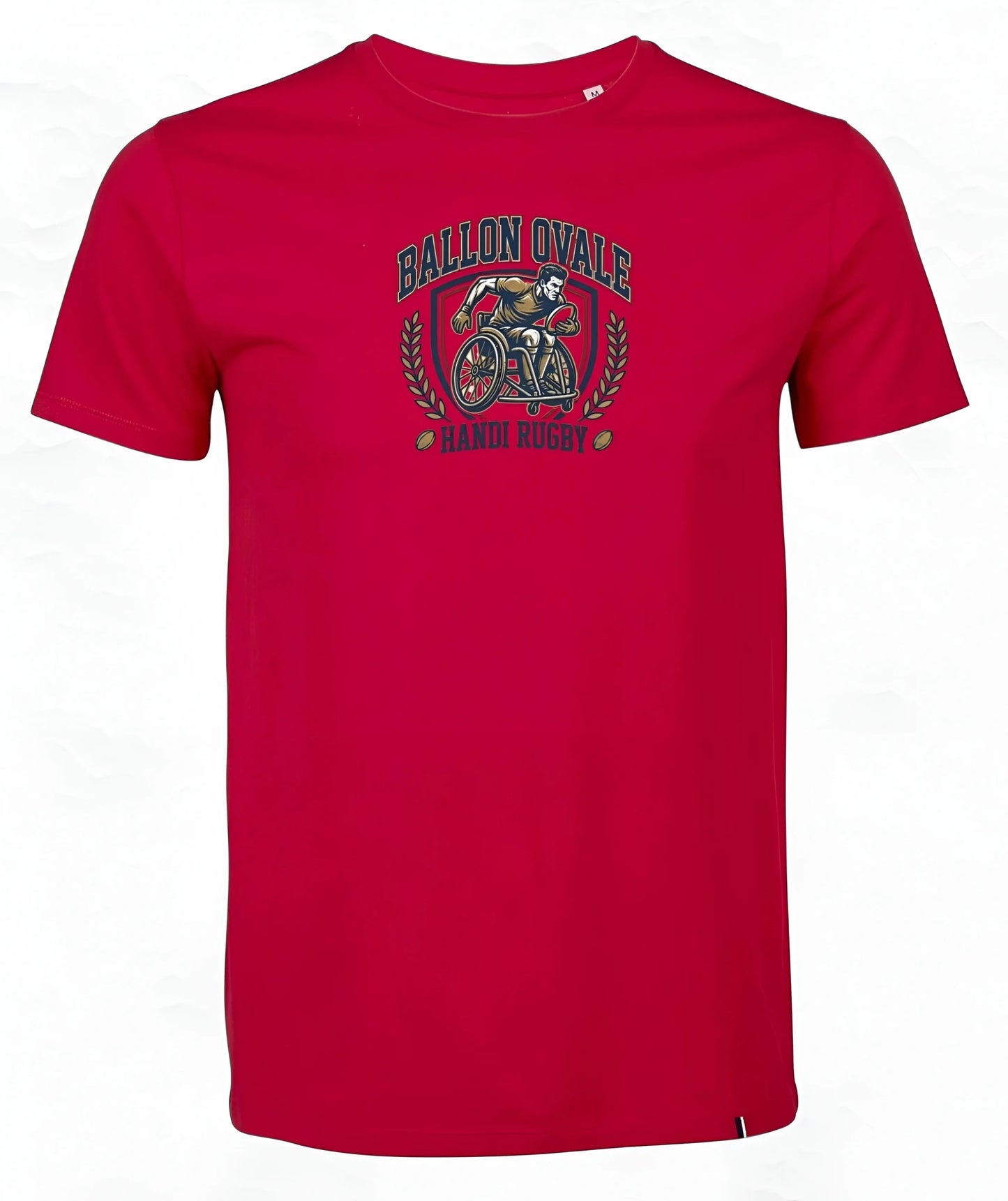 T-Shirt Handi Rugby Blason Vintage - ballon ovale