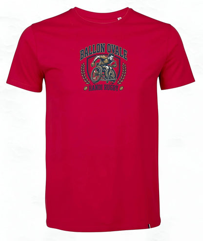T-Shirt Handi Rugby Blason Vintage - ballon ovale