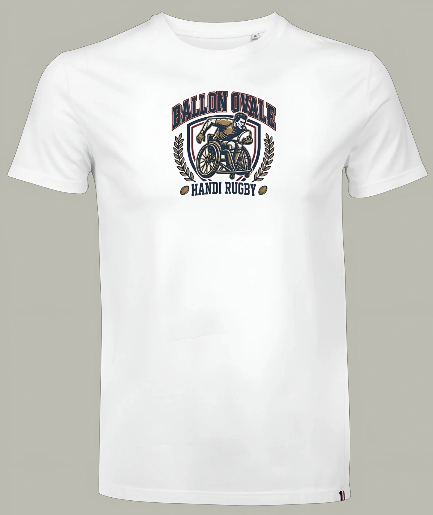 T-Shirt Handi Rugby Blason Vintage - ballon ovale