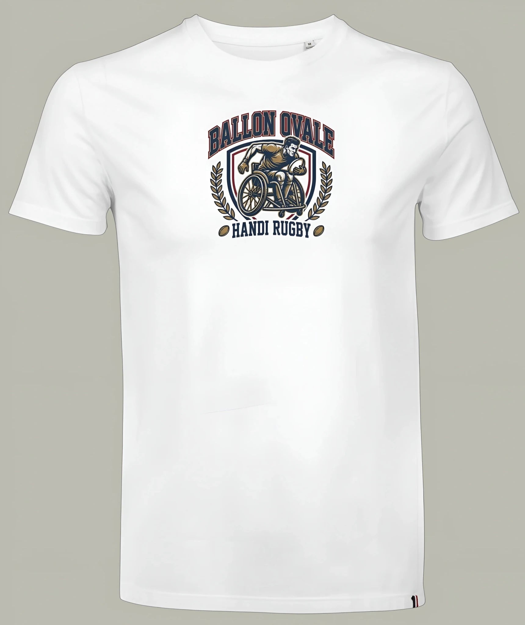 T-Shirt Handi Rugby Blason Vintage - ballon ovale