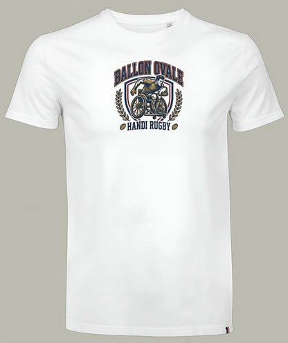 T-Shirt Handi Rugby Blason Vintage - ballon ovale