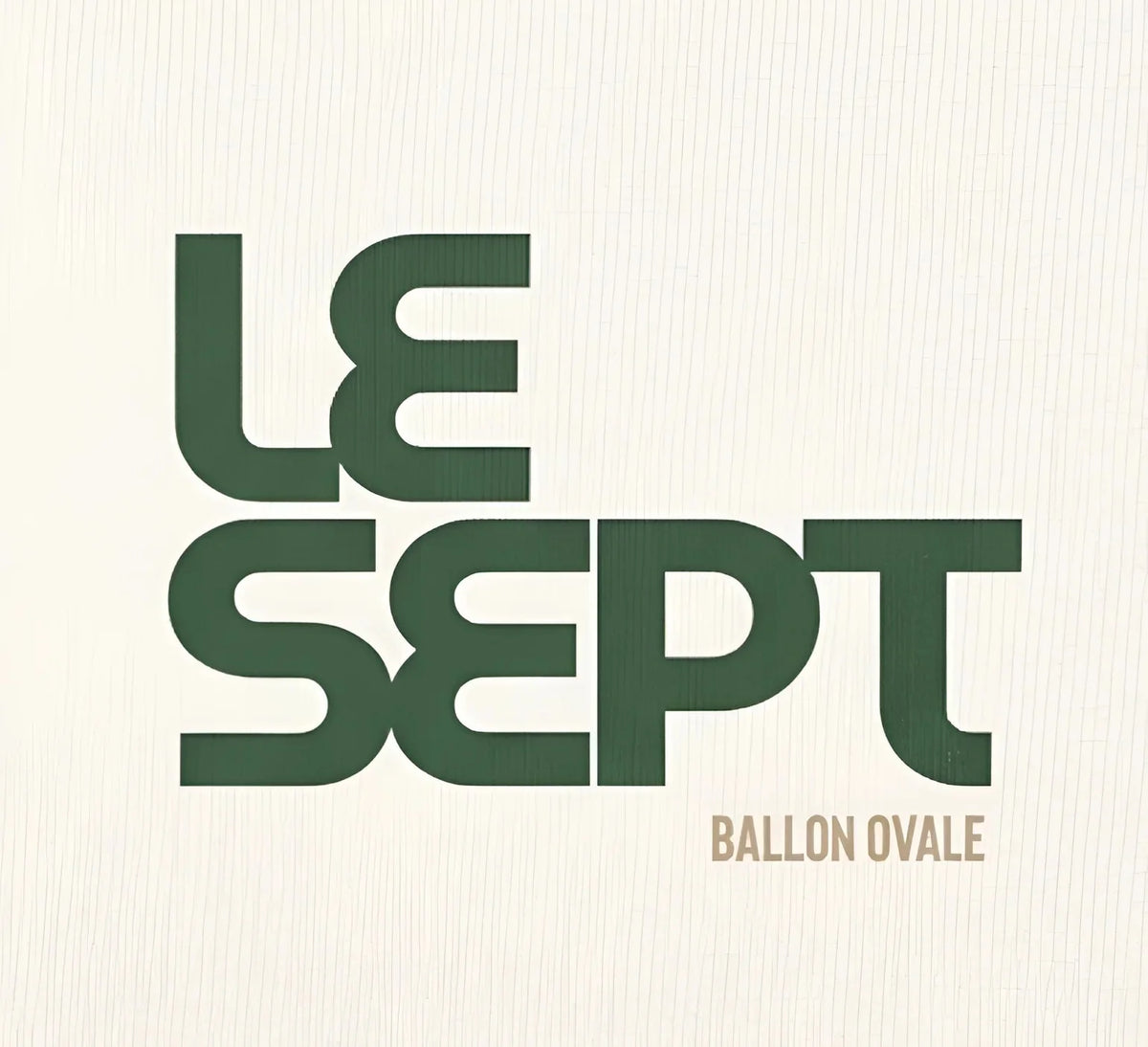 T-shirt noir rugby Le Sept Ballon Ovale, vue face