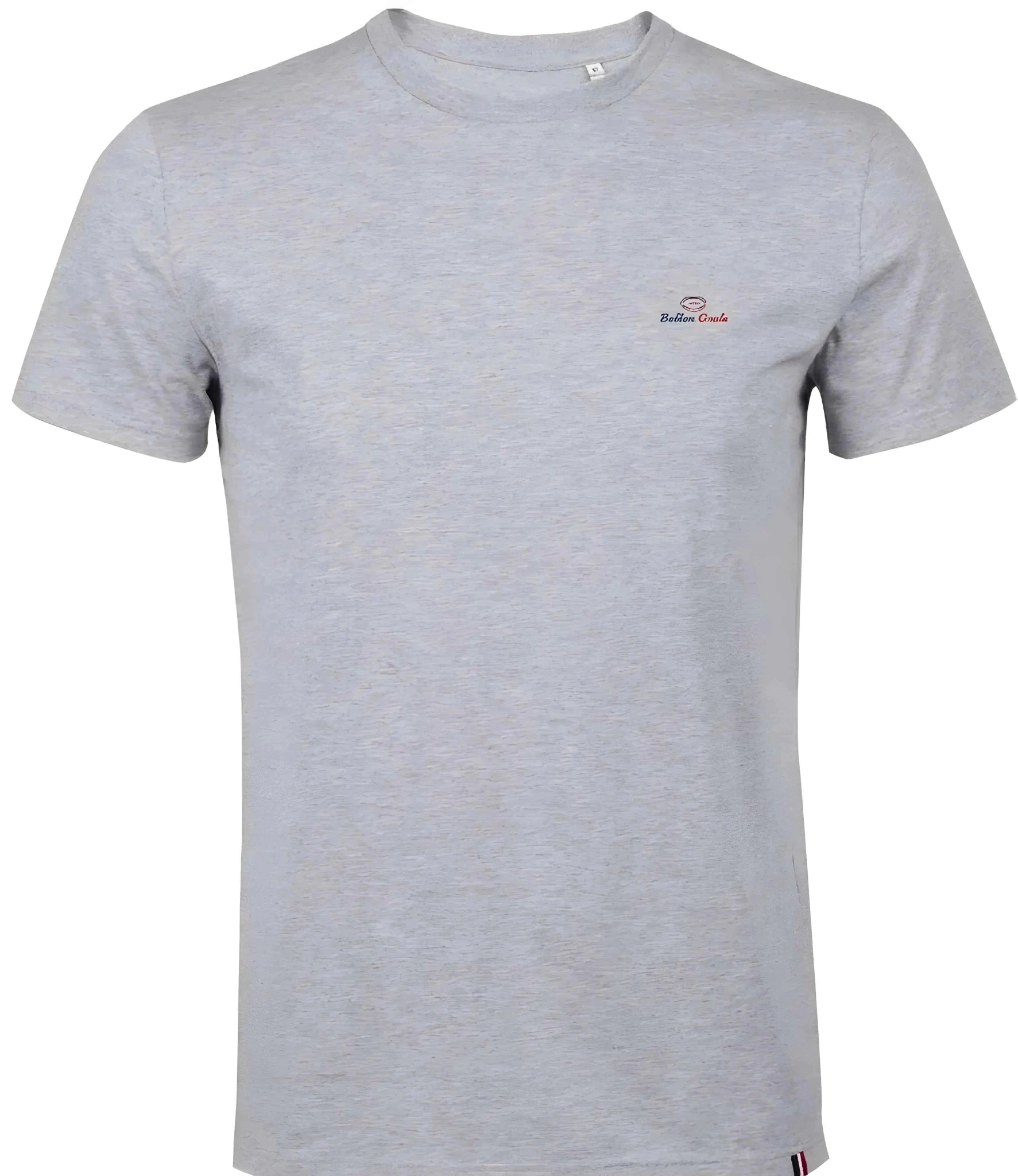 T-shirt rugby ballon ovale gris - ballon ovale