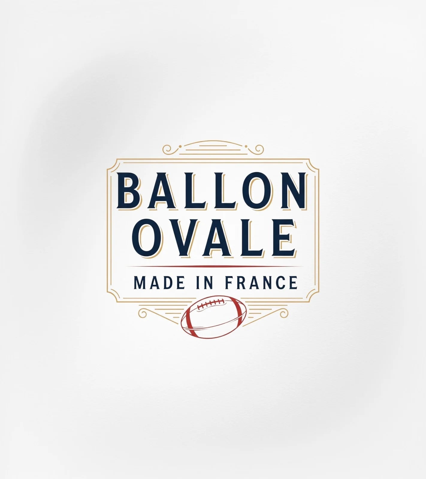 T-shirt Rugby Blanc – L'Élégance du Ballon Ovale - ballon ovale