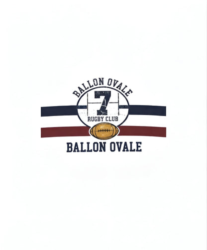 T-Shirt Rugby Club - Ballon Ovale - ballon ovale