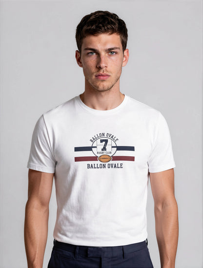 T-Shirt Rugby Club - Ballon Ovale ballon ovale