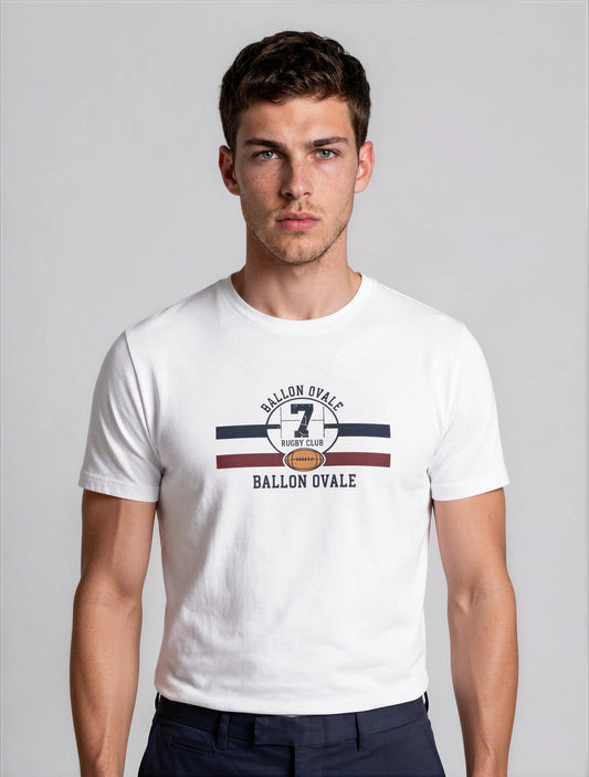 T-Shirt Rugby Club - Ballon Ovale ballon ovale