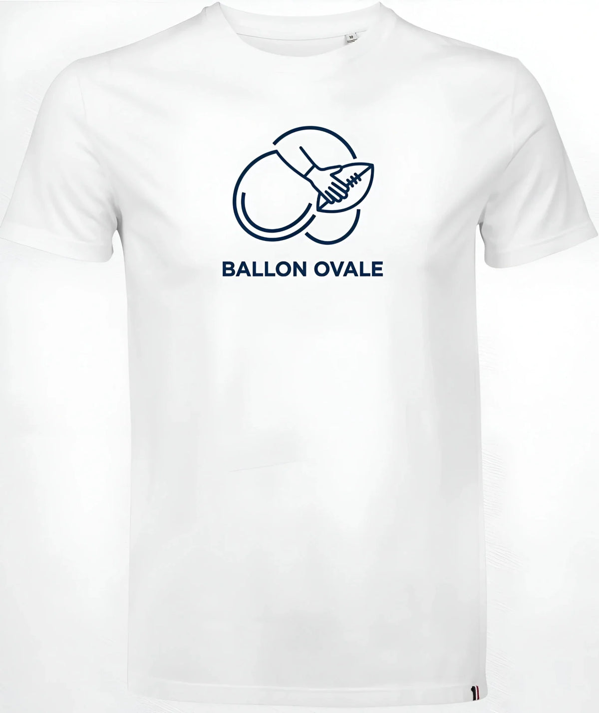 T-shirt Rugby fauteuil Ballon Ovale, vue de dos