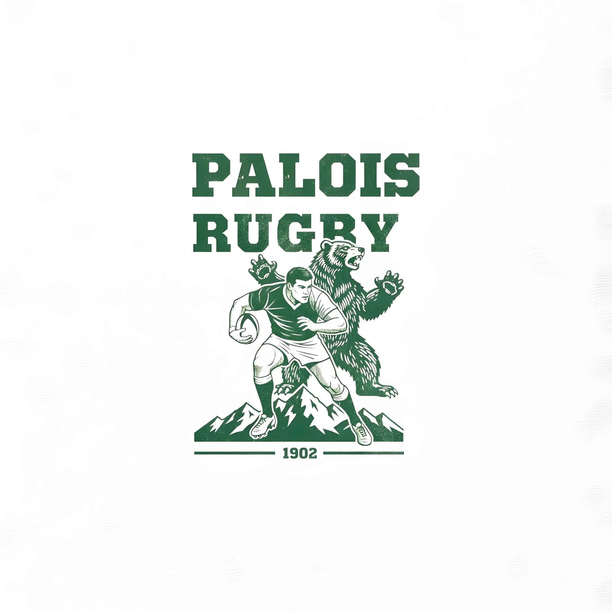 T-shirt rugby Palois Ballon Ovale, vue de dos
